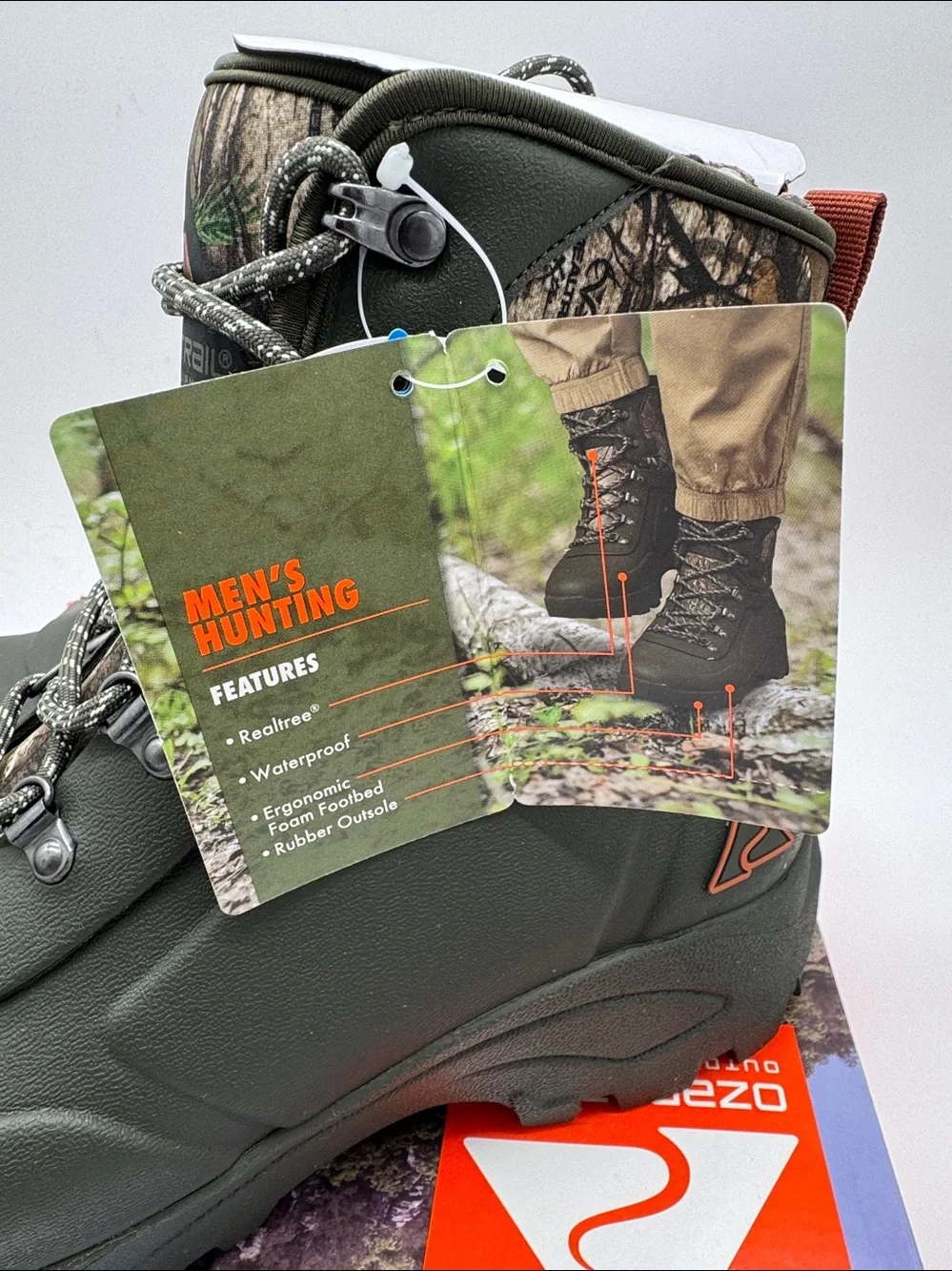 OZARK TRAIL MEN'S RUBBER LACE BOOTS